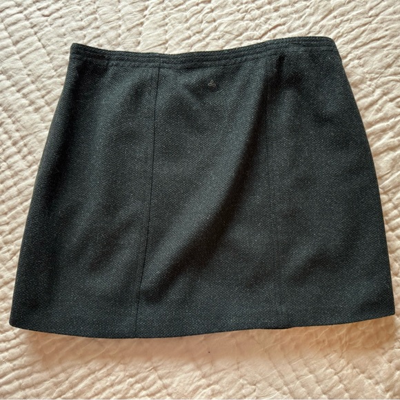 PRANA Mini-Skirt Black Wool Blend Size 8 Excellent Pre-Owned Condition - Picture 2 of 9